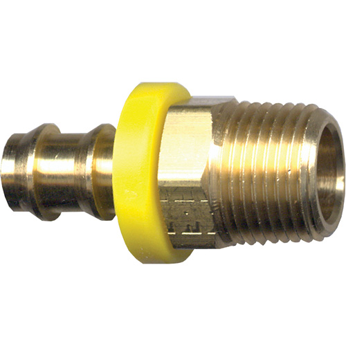 Raccord m&acirc;le de tuyau Grip-Tite, 1/4" x 1/4" dia., Laiton FMT Sales Ltd