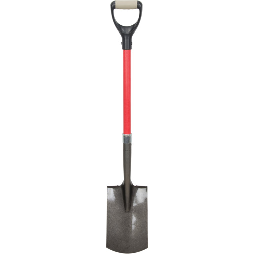 Pelles robustes, Fibre de verre, Lame Acier au carbone, Manche en Prise en D, Longueur 30-1/2" FMT Sales Ltd