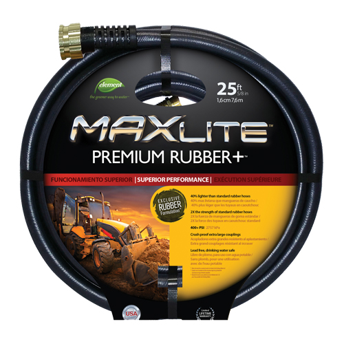 Boyaux pour usage commercial, Caoutchouc, 5/8" dia x 25' FMT Sales Ltd