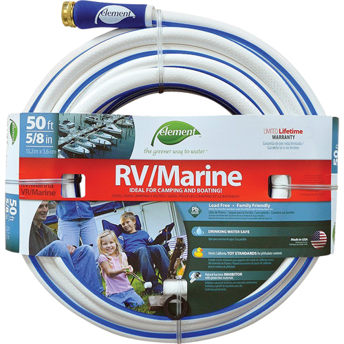 Boyaux d'arrosage pour bateaux et VR Element , PVC, 5/8" dia x 50' FMT Sales Ltd