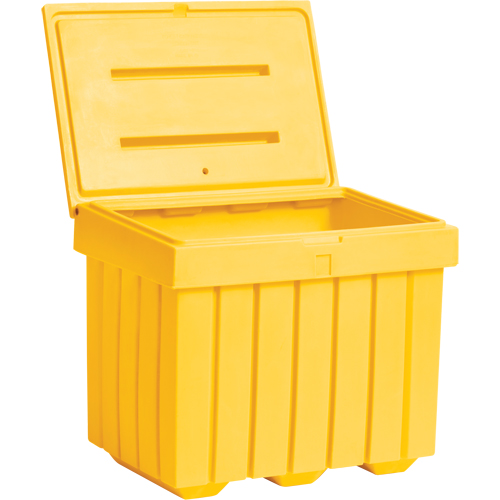 Economy Salt Sand Storage Container, 32" x 23" x 27-1/2", 10 cu. Ft., Yellow FMT Sales Ltd