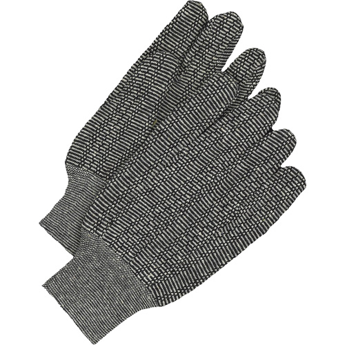 Gants en jersey classiques, Taille unique, Poivre et sel, Non doubl&eacute;, Poignet en tricot FMT Sales Ltd