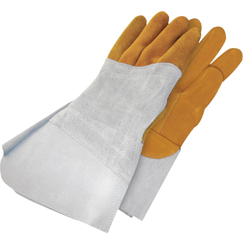 Gants de soudage &agrave; l'arc TIG en cuir de daim retourn&eacute; Gander Brand, Cuir fleur de daim, Taille 10 FMT Sales Ltd