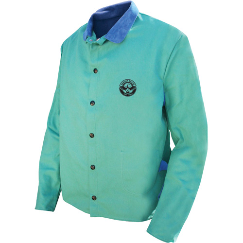 Veste de soudage Gander Brand Banox FR, Coton/Cuir, 2T-Grand, Vert FMT Sales Ltd