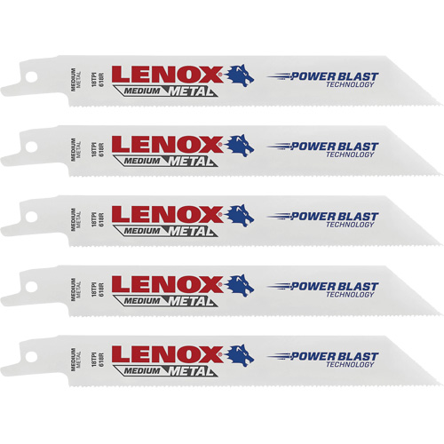 Lames de scie &agrave; m&eacute;taux, Bim&eacute;tal, 18 Dents par pouce, 6" lo x 3/4" la FMT Sales Ltd