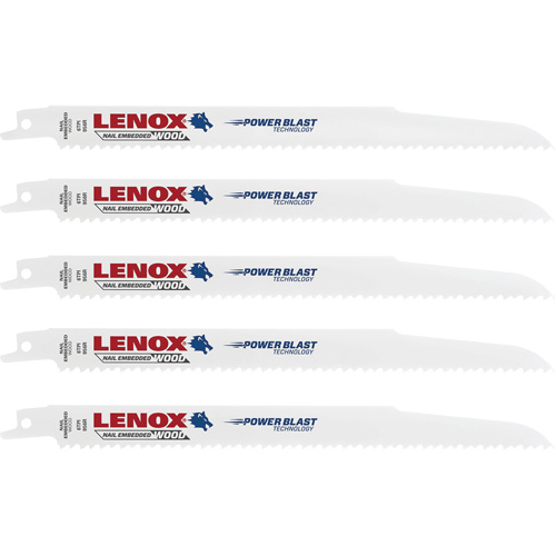 Wood Cutting Reciprocating Saw Blades, Bi-Metal, 6 TPI, 9" L x 3/4" W FMT Sales Ltd