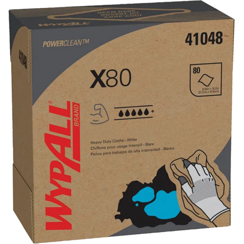 WypAll&reg; X80 Extended Use Cloths, Heavy-Duty, 16-4/5" L x 9" W FMT Sales Ltd