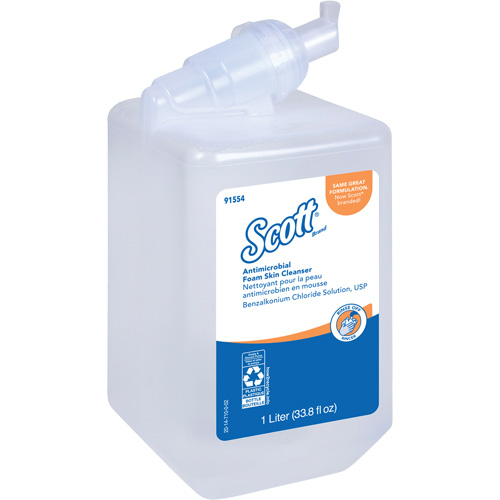 Nettoyant antimicrobien pour la peau Control de Scott, Mousse, 1 L, Sans parfum FMT Sales Ltd