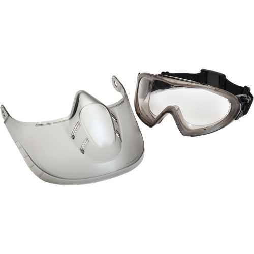 Lunettes de s&eacute;curit&eacute; Capstone Shield avec &eacute;cran facial amovible, Lentille Transparent, Antibu&eacute;e, Ventilation Directe/Ferm&eacute; FMT Sales Ltd