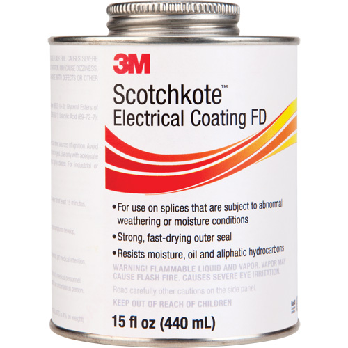 Rev&ecirc;tement &eacute;lectrique FD Scotchkote, Transparent, 15 oz, Canette FMT Sales Ltd