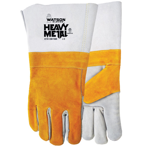Gants ignifug&eacute;s Cow Town, Cuir de vache refendu, Taille Grand FMT Sales Ltd