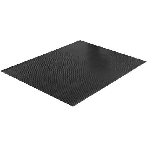 Wide Rib Matting, Runner, 4' x 75' x 1/8", Black FMT Sales Ltd