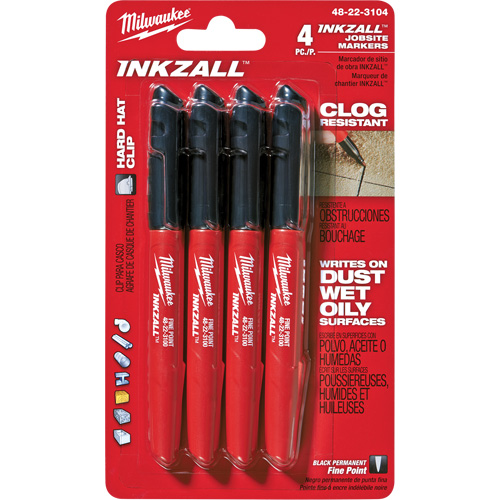 Inkzall Marker, Black, Fine Tip FMT Sales Ltd