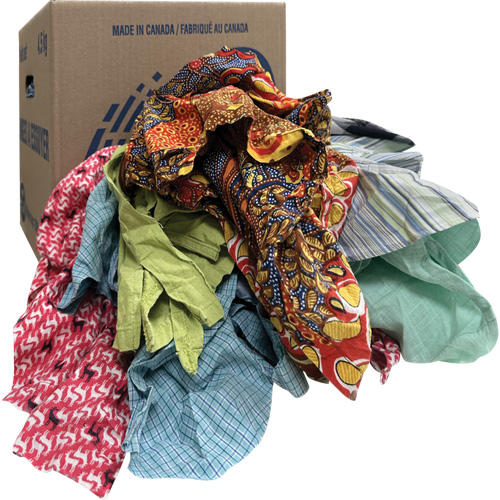 Chiffons d'essuyage, M&eacute;lange de couleurs, 10 lb FMT Sales Ltd