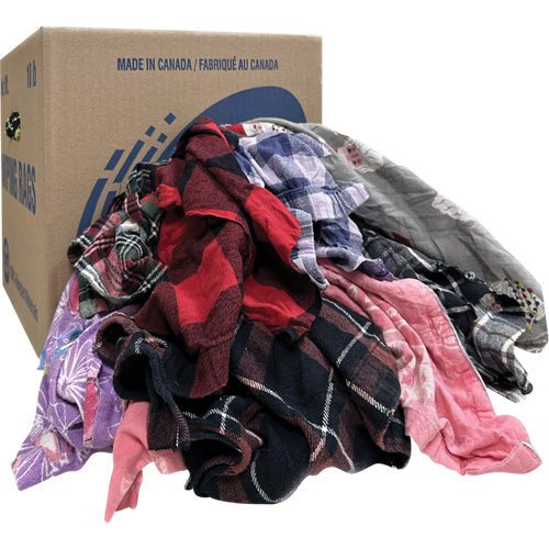 Wiper Rags, Flannel, 10 lbs. FMT Sales Ltd