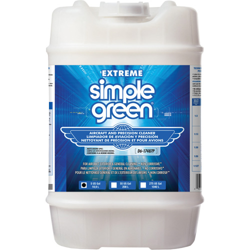 Produit nettoyant de pr&eacute;cision et pour a&eacute;ronefs Extreme Simple Green, 5 gal., Cruche FMT Sales Ltd
