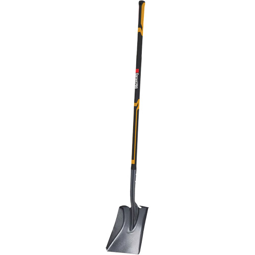 Pro Square Point Shovel, Fibreglass, Tempered Steel Blade, Straight Handle, 48" Long FMT Sales Ltd