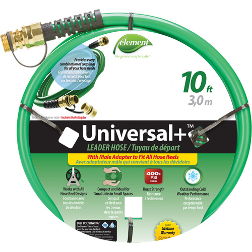 Tuyau Leader Element Universal+, PVC, 1/2" dia x 10' FMT Sales Ltd