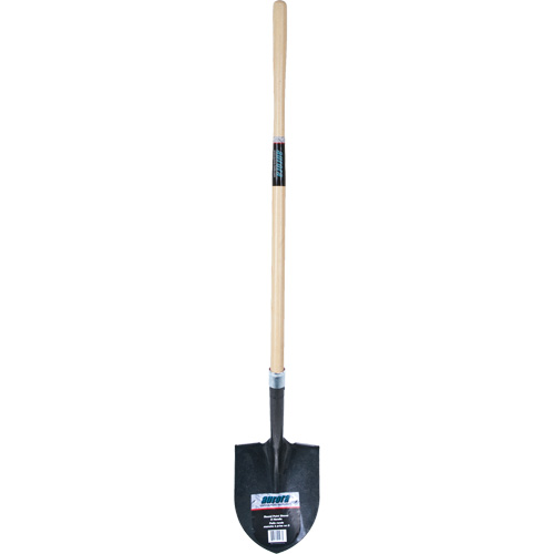 Heavy-Duty Round Point Shovel, Carbon Steel Blade, Hardwood, Straight Handle FMT Sales Ltd