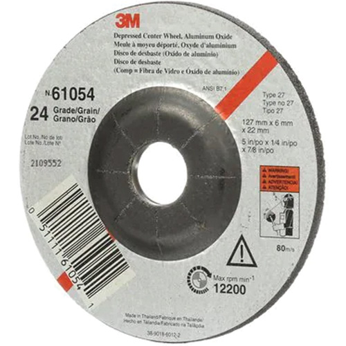 Depressed Centre Grinding Wheel, 5" x 27, Aluminum Oxide FMT Sales Ltd