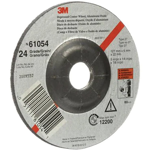Depressed Centre Grinding Wheel, 5" x 27, Aluminum Oxide FMT Sales Ltd