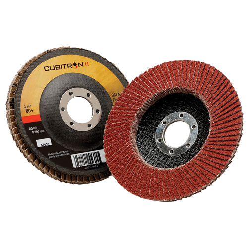 Disque &agrave; lamelles 967A T29 Cubitron II, 5" x 7/8", Type 29, Grain 40+, C&eacute;ramique FMT Sales Ltd
