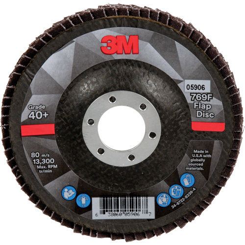 769F Quick Change Flap Disc, 4-1/2" x 7/8", Type 29, 40+ Grit, Ceramic FMT Sales Ltd