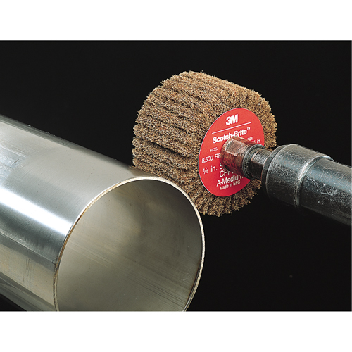 Scotch-Brite Flap Brushes, 2" Dia. x 1" W, 1/4" Arbor, Aluminum Oxide FMT Sales Ltd