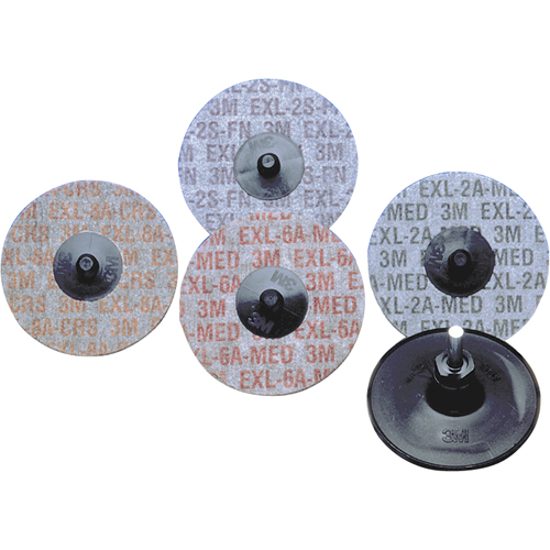Buff & Blend&reg; Products - Scotch-Brite Exl Roloc Unitized Wheels, 3" x 6A Grit, Aluminum Oxide FMT Sales Ltd