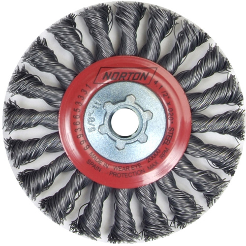 Roue compl&egrave;te de c&acirc;ble de torsion, Dia. 4", Fils 0,02", Arbre 5/8"-11, Acier FMT Sales Ltd