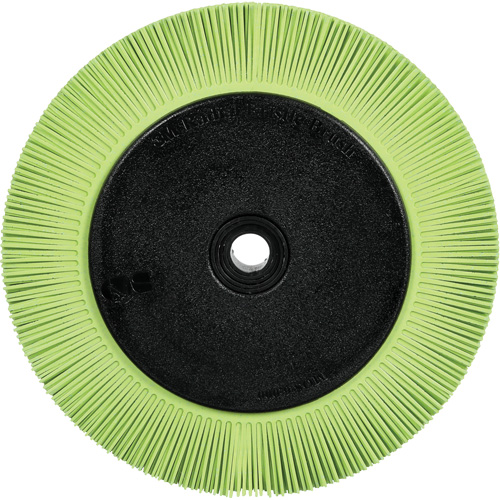 Brosse radiale en soies de pr&eacute;cision type S PN-RB avec bride Scotch-Brite , C&eacute;ramique, Grain 50+, 8" dia. FMT Sales Ltd