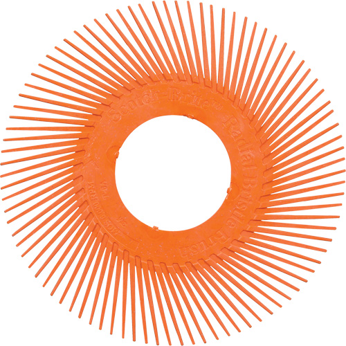 Brosse radiale en soies de pr&eacute;cision type C PN-RB sans adaptateur Scotch-Brite , C&eacute;ramique, Grain 80+, 7-5/8" dia. FMT Sales Ltd