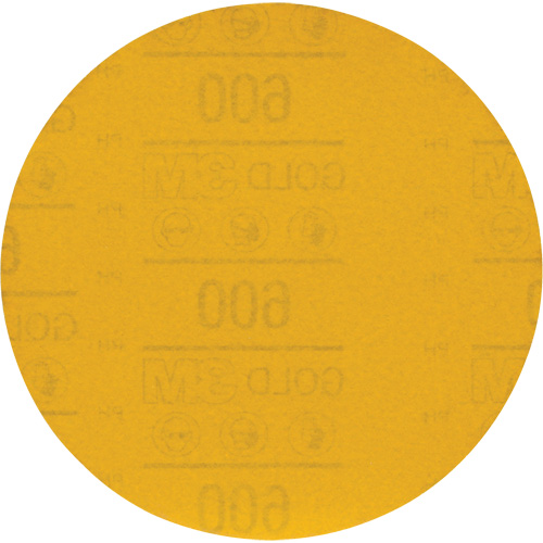 Hookit Gold Abrasive Disc 09260, 6" Dia., 600 Grit, Aluminum Oxide, C-Weight FMT Sales Ltd