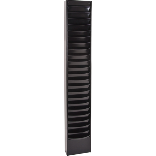 Literature Storage Racks, Stationary, 23 Slots, Steel, 9-3/4" W x 4-1/8" D x 65-1/2" H FMT Sales Ltd
