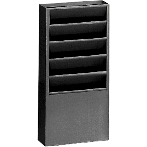 Literature Storage Racks, Stationary, 5 Slots, Steel, 9-3/4" W x 4-1/8" D x 21" H FMT Sales Ltd