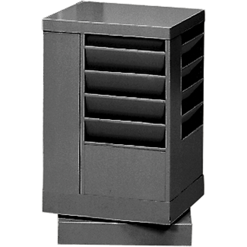 Literature Storage Racks, Rotating, 20 Slots, Steel, 14-1/8" W x 14-1/8" D x 21-1/4" H FMT Sales Ltd