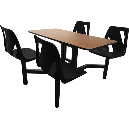 Ensemble agglom&eacute;r&eacute; de quatre si&egrave;ges de plancher FMT Sales Ltd