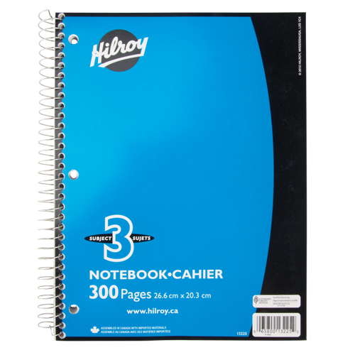 3 Subject Spiral Notebook FMT Sales Ltd