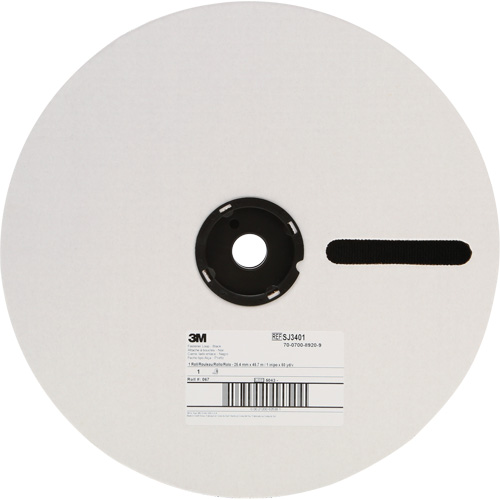 Attache, Boucle, 50 vg x 5/8", Adh&eacute;sif, Noir FMT Sales Ltd