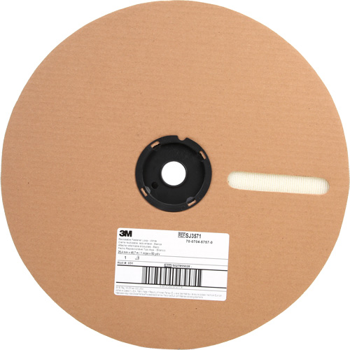 Attache, Boucle, 50 vg x 1", Adh&eacute;sif, Blanc FMT Sales Ltd