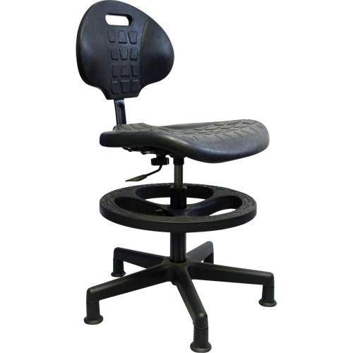 Si&egrave;ges ergonomiques robustes, Polyur&eacute;thane, Noir, Capacit&eacute; 250 lb FMT Sales Ltd