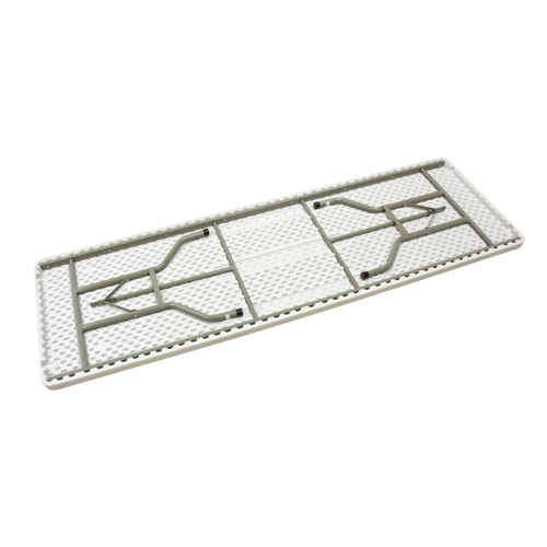 Table pliante, Rectangulaire, 96" l x 30" la, Poly&eacute;thyl&egrave;ne, Blanc FMT Sales Ltd