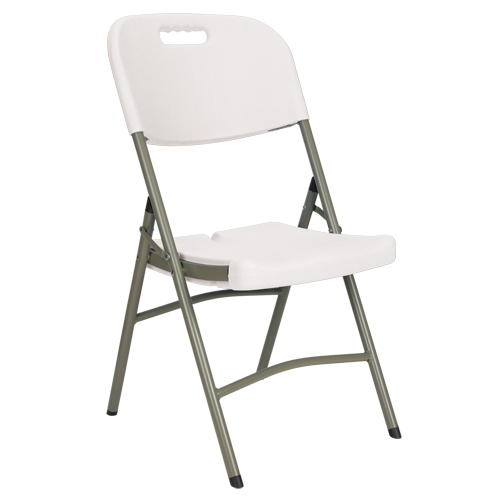 Folding Chairs, Polyethylene, White, 350 lbs. Weight Capacity FMT Sales Ltd