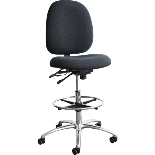 ESD (Electrostatic Dissipative) Shoptech Seating, Fabric, Blue, 275 lbs. Capacity FMT Sales Ltd