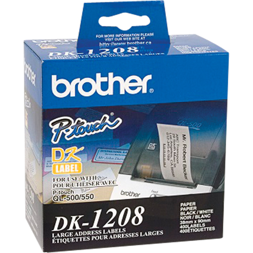 &eacute;tiquettes d'adresse de s&eacute;rie DK, 1-1/2" la x 3-1/2" la x Blanc FMT Sales Ltd