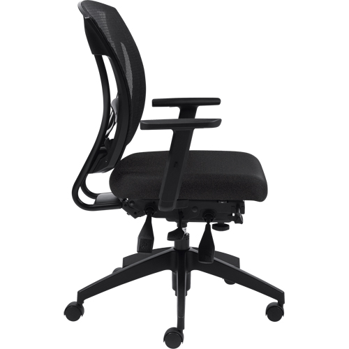 Multi-Tilter Arm Chairs, Fabric, Charcoal, 300 lbs. Capacity FMT Sales Ltd