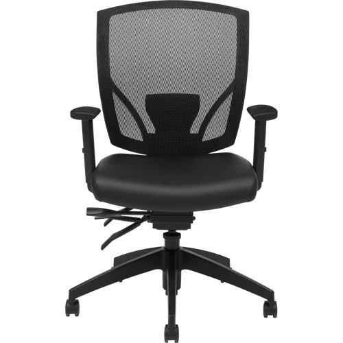 Multi-Tilter Arm Chairs, Vinyl, Black, 300 lbs. Capacity FMT Sales Ltd