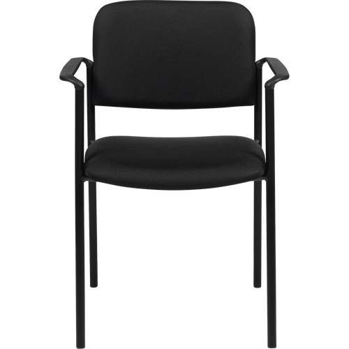 Chaises empilables, Tissu, Hauteur 32", Capacit&eacute; 300 lb, Noir FMT Sales Ltd