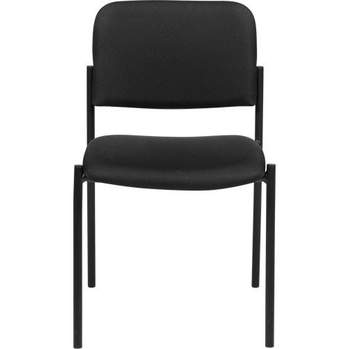 Chaises sans accoudoirs empilables, Tissu, Hauteur 32", Capacit&eacute; 300 lb, Noir FMT Sales Ltd