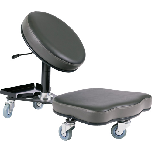 Chaise ergonomique Flex, Vinyle, Noir/gris FMT Sales Ltd